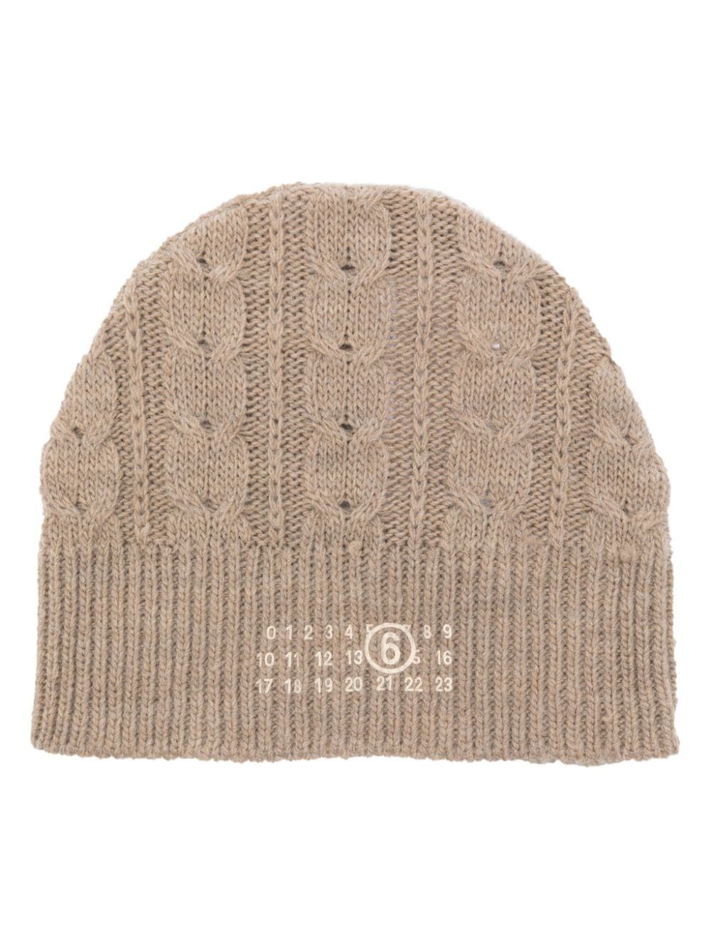 MM6 Maison Margiela-BRAIDED WOOL BEANIE-S62TB0001S18385 110