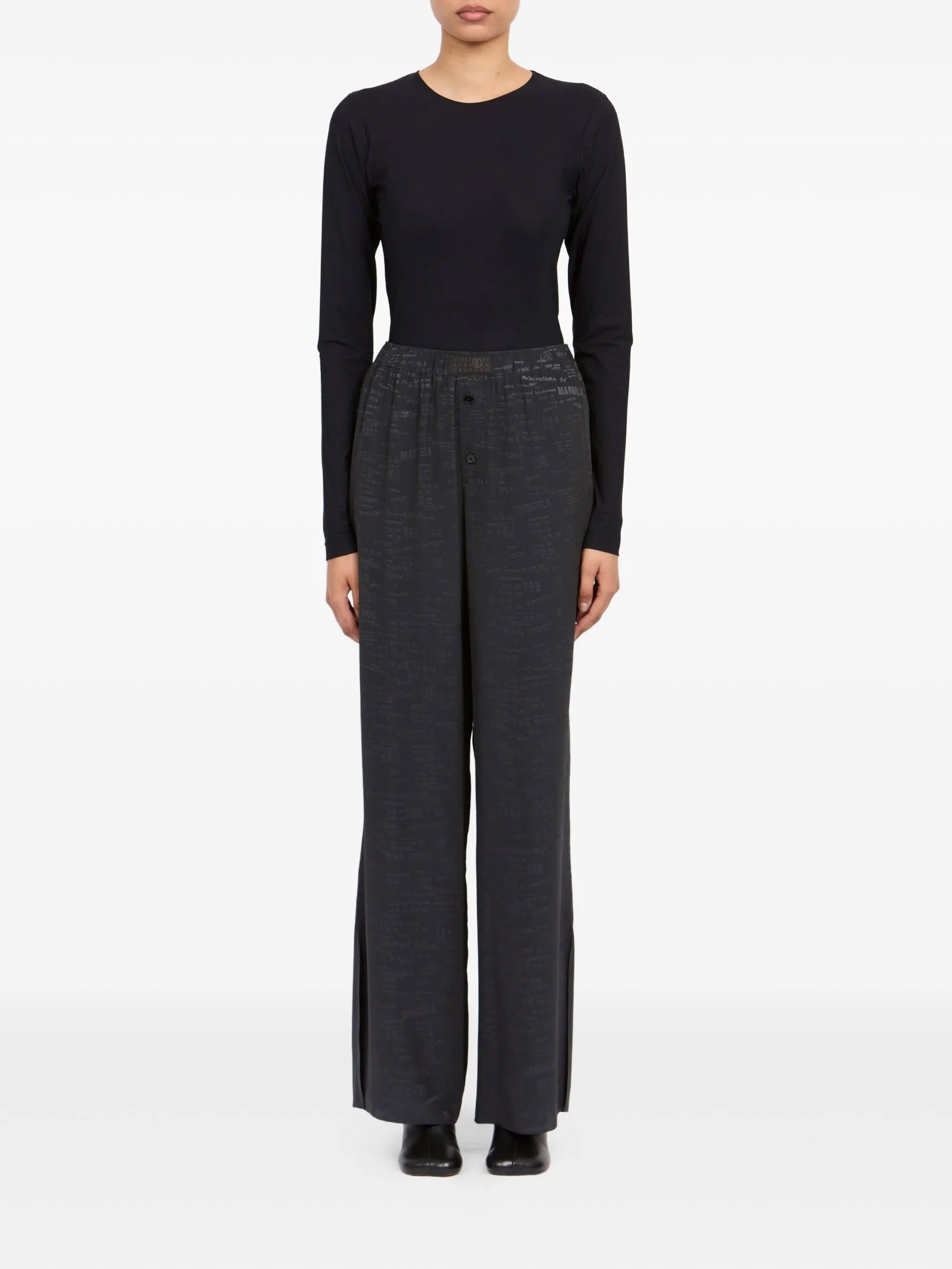 MM6 Maison Margiela-button trousers-