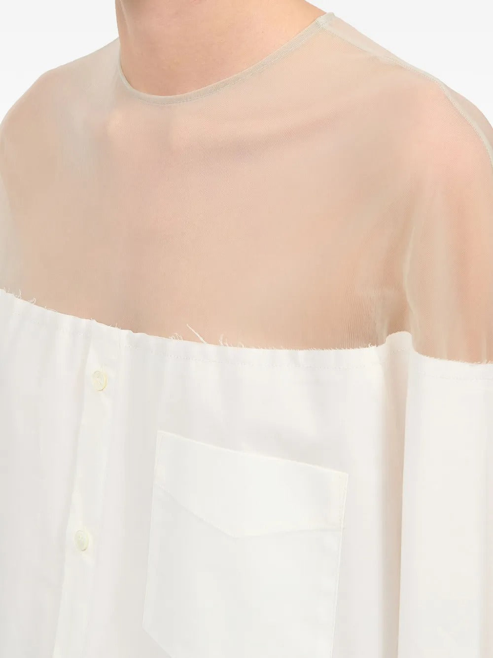 MM6 Maison Margiela-Cotton shirt with cuffs-