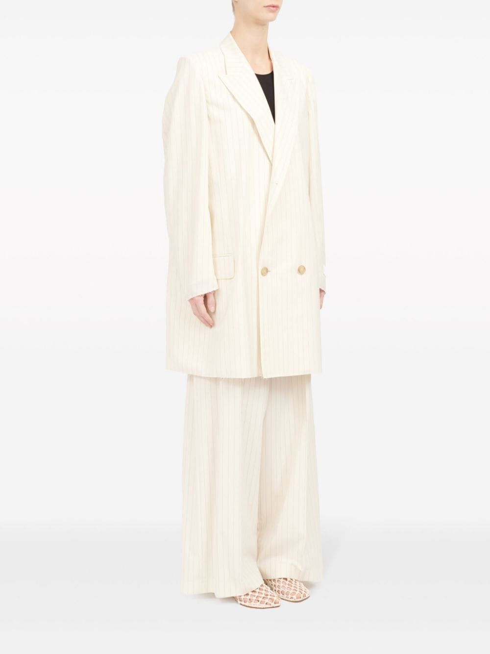 MM6 Maison Margiela-DOUBLE BREASTED OVERSIZED BLAZER-