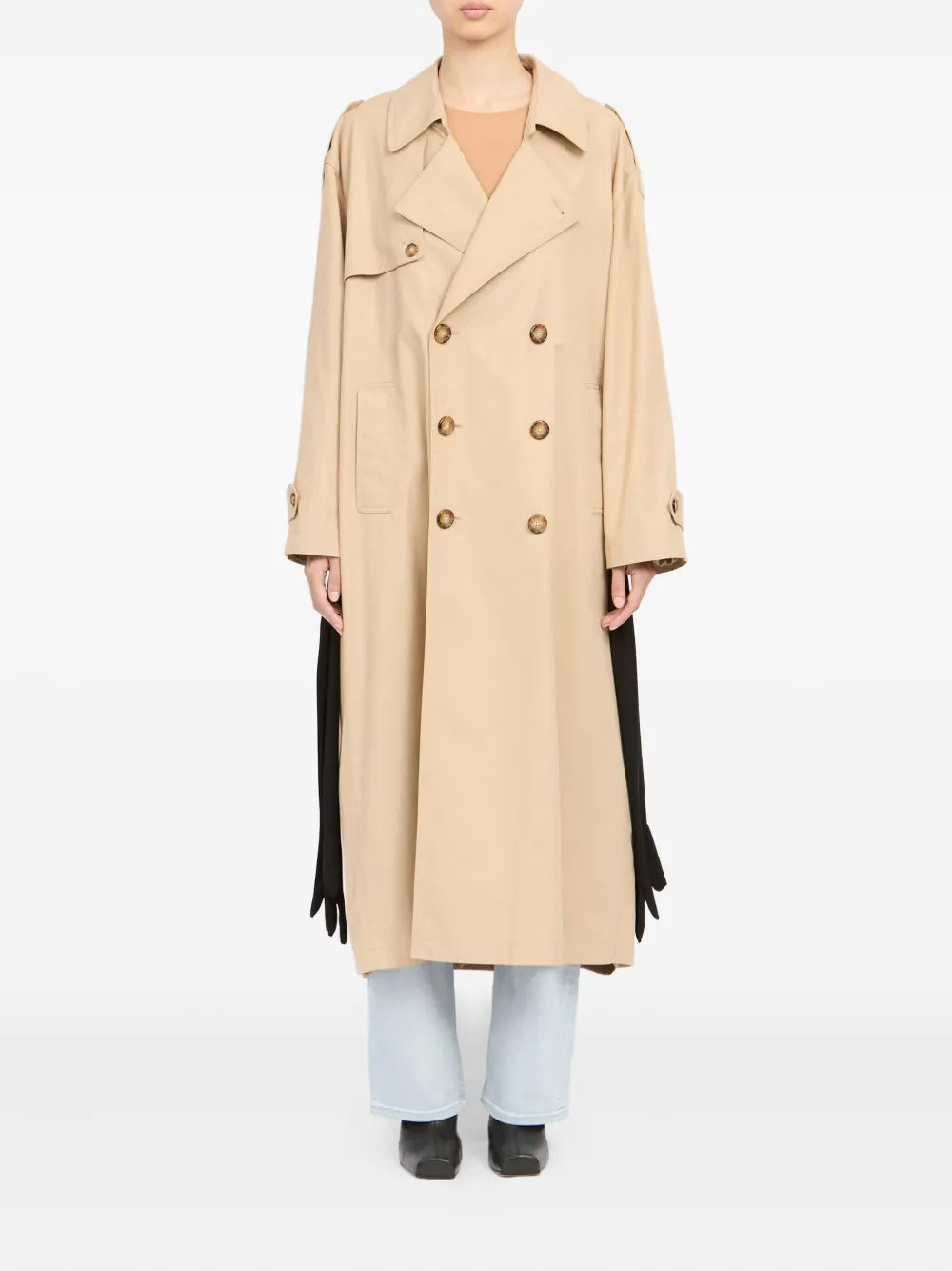 MM6 Maison Margiela-double-breasted trench coat-
