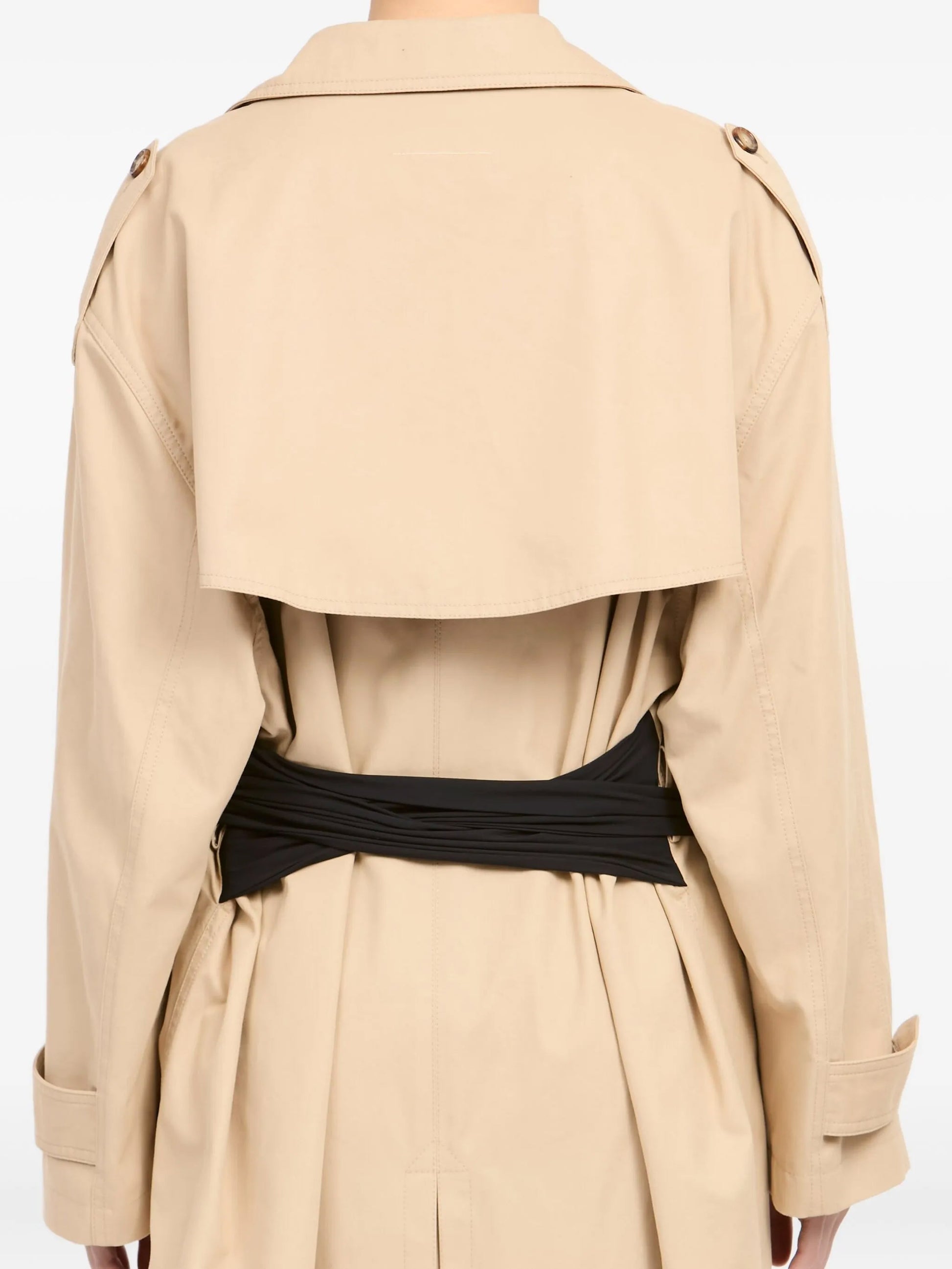 MM6 Maison Margiela-double-breasted trench coat-
