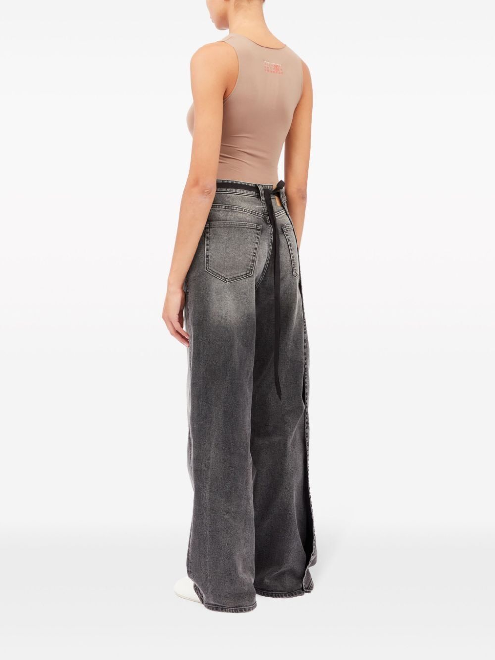 MM6 Maison Margiela-FADED 5 POCKETS DENIM TROUSERS-