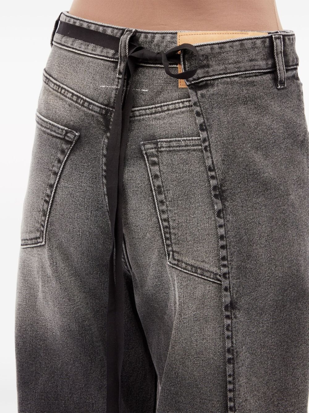 MM6 Maison Margiela-FADED 5 POCKETS DENIM TROUSERS-