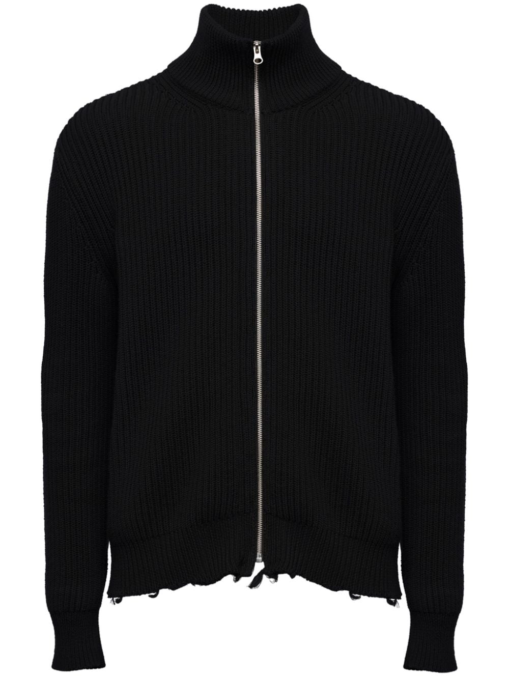 MM6 Maison Margiela-FULL ZIP TURTLENECK SWEATER-