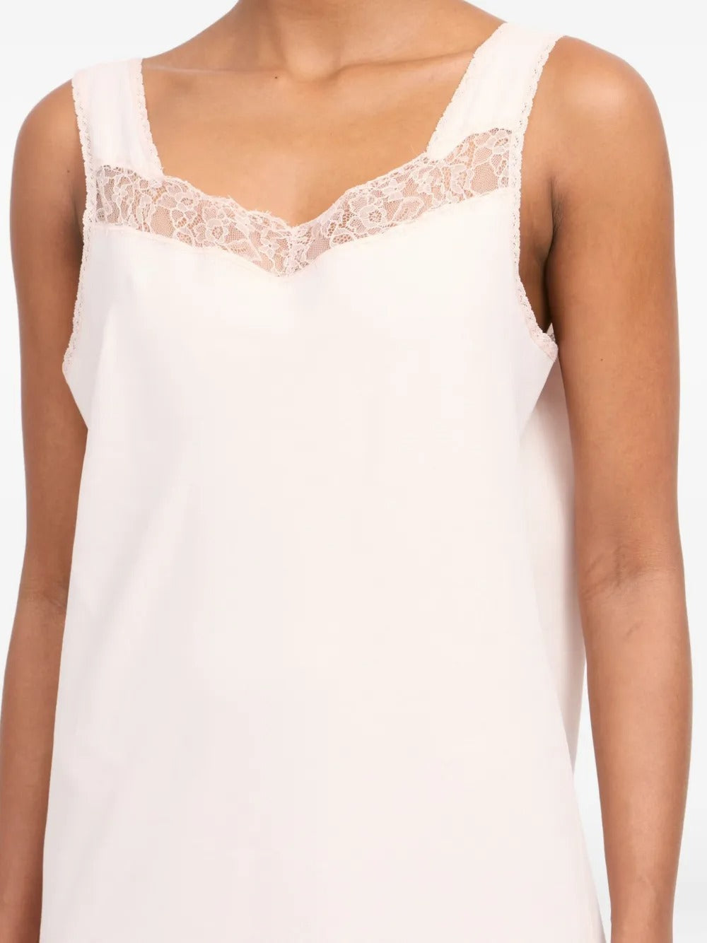 MM6 Maison Margiela-Lace slip dress with mirror effect