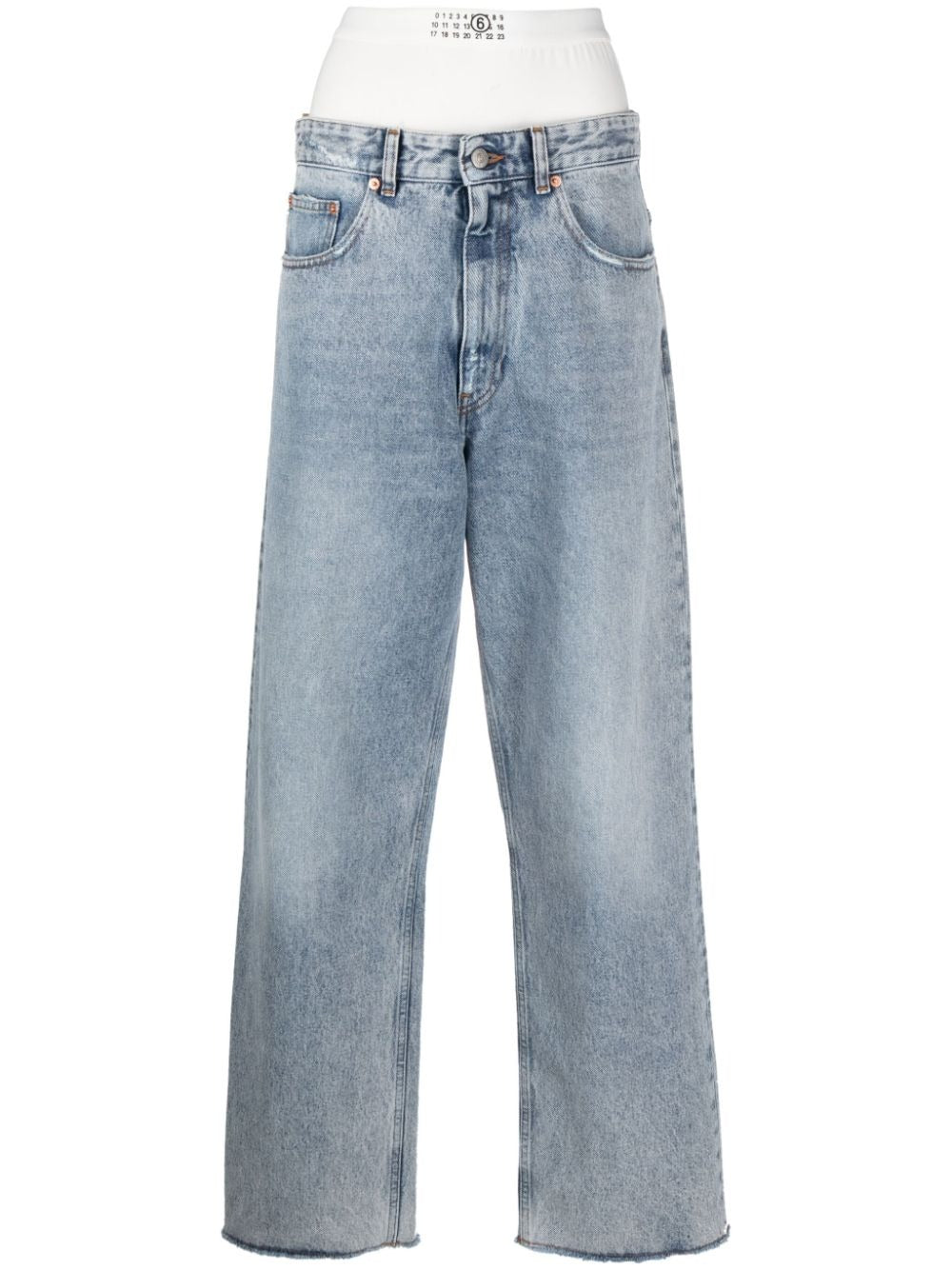 MM6 Maison Margiela-LAYERED JEANS-S62LB0149S30589 976