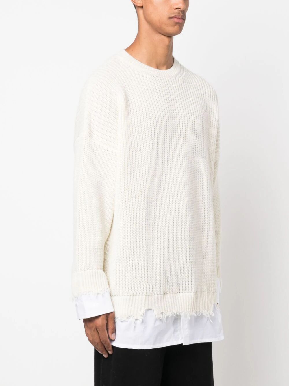 MM6 Maison Margiela-LAYERED JUMPER-S62HL0015S18382 101