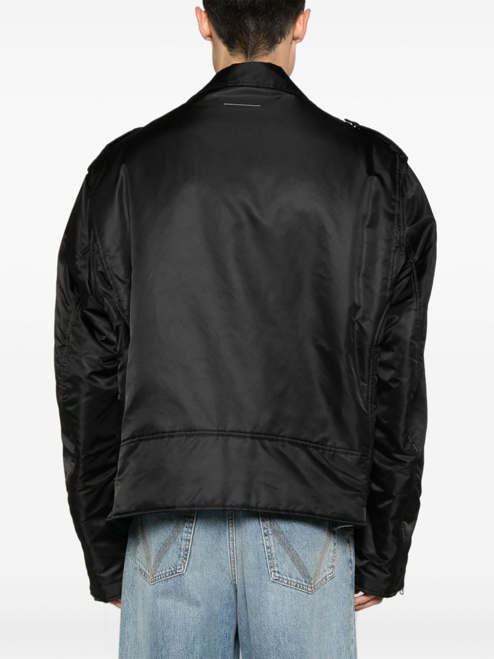 MM6 Maison Margiela-LEATHER BIKER JACKET-