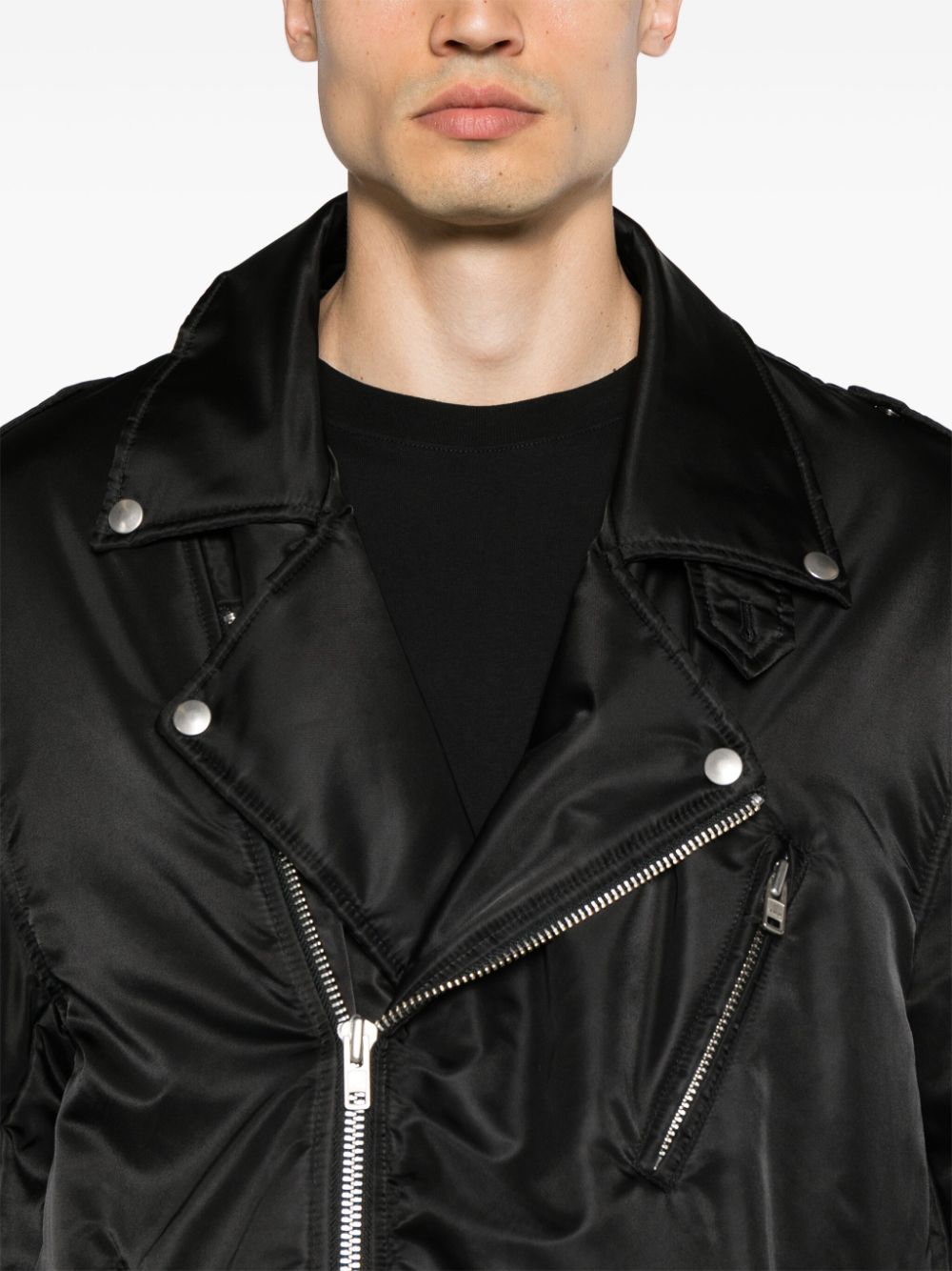 MM6 Maison Margiela-LEATHER BIKER JACKET-