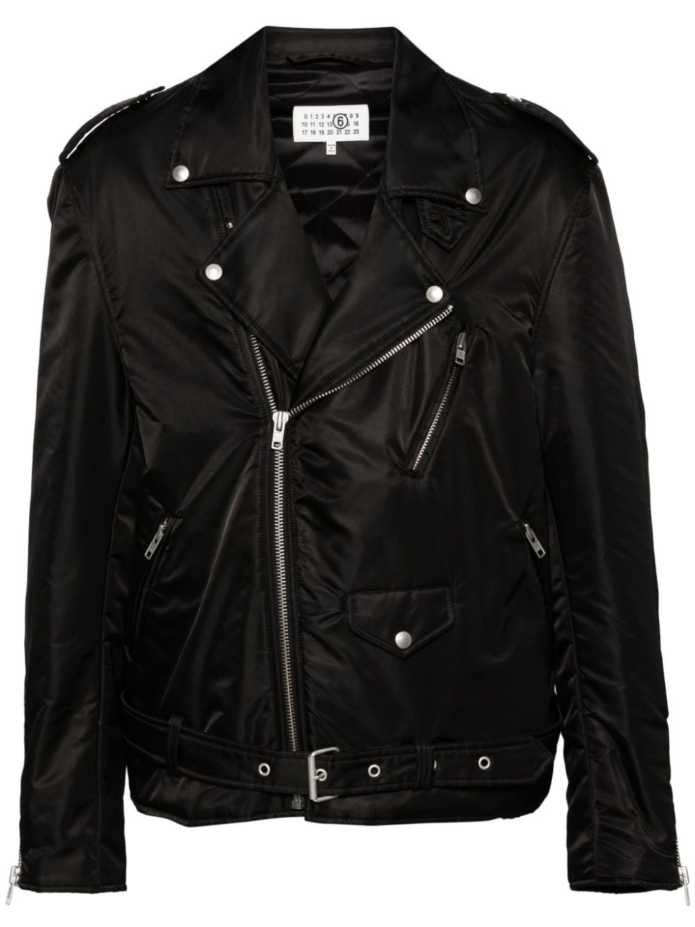 MM6 Maison Margiela-LEATHER BIKER JACKET-