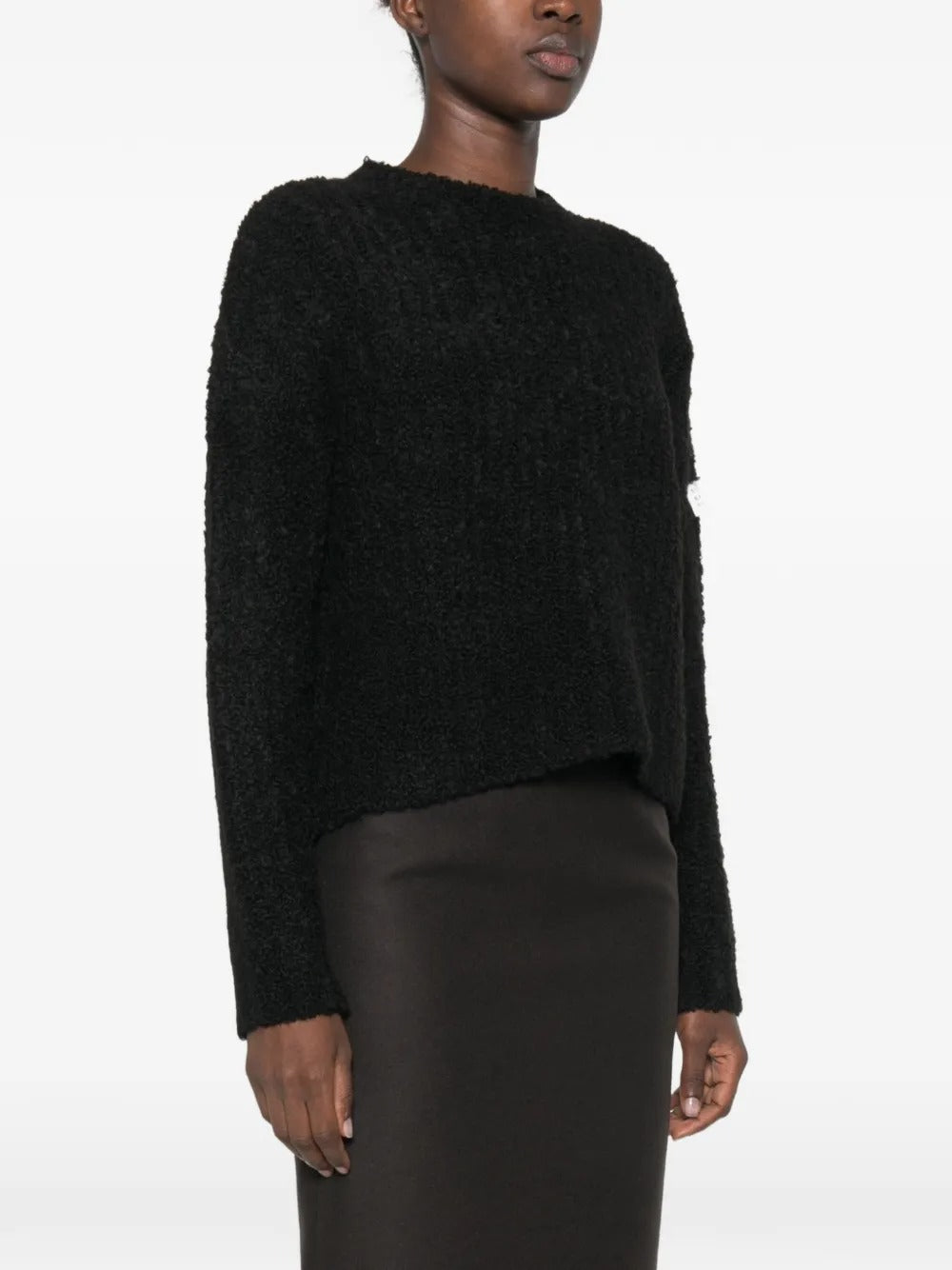 MM6 Maison Margiela-logo-patch sweater-