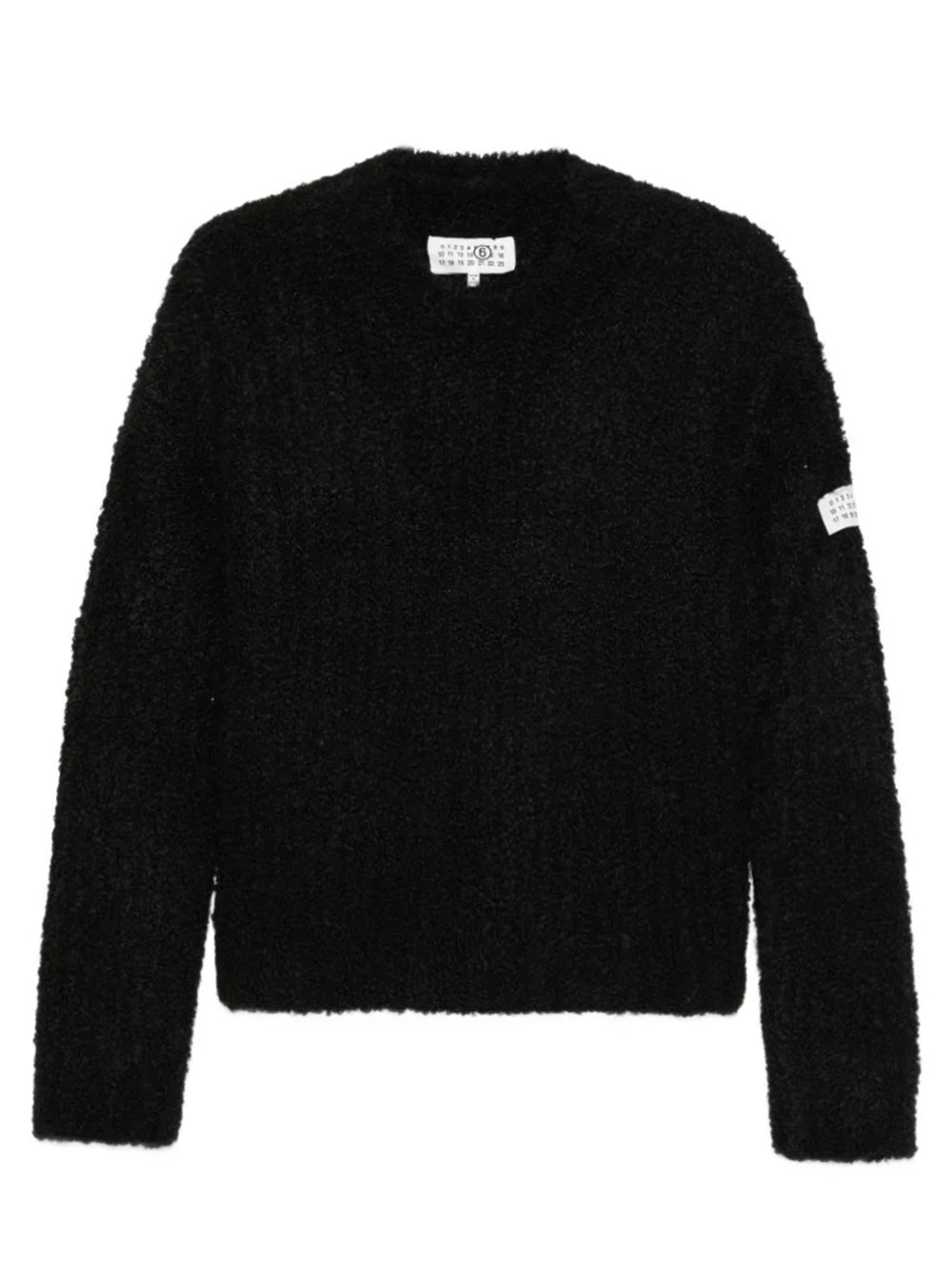 MM6 Maison Margiela-logo-patch sweater-