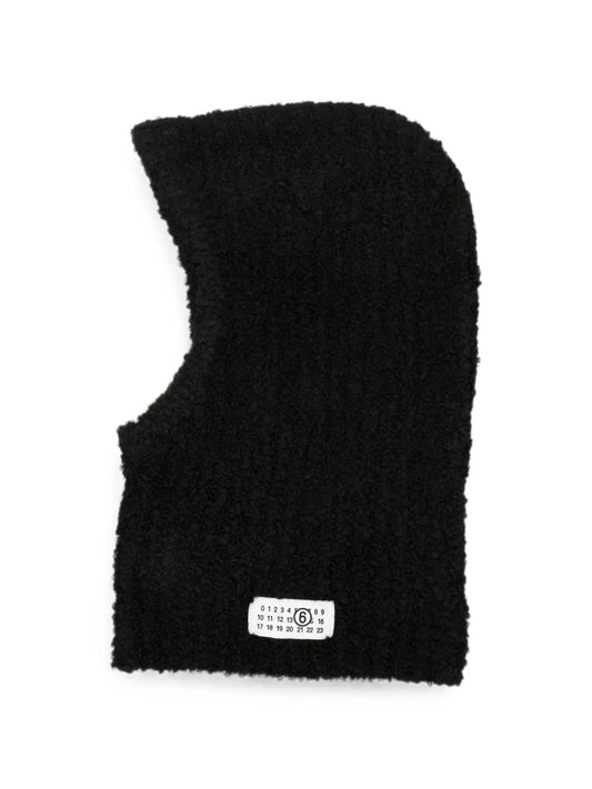 MM6 Maison Margiela-looped balaclava logo patch-