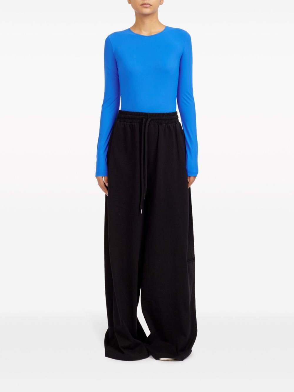 MM6 Maison Margiela-LOOSE FIT JERSEY TROUSERS-