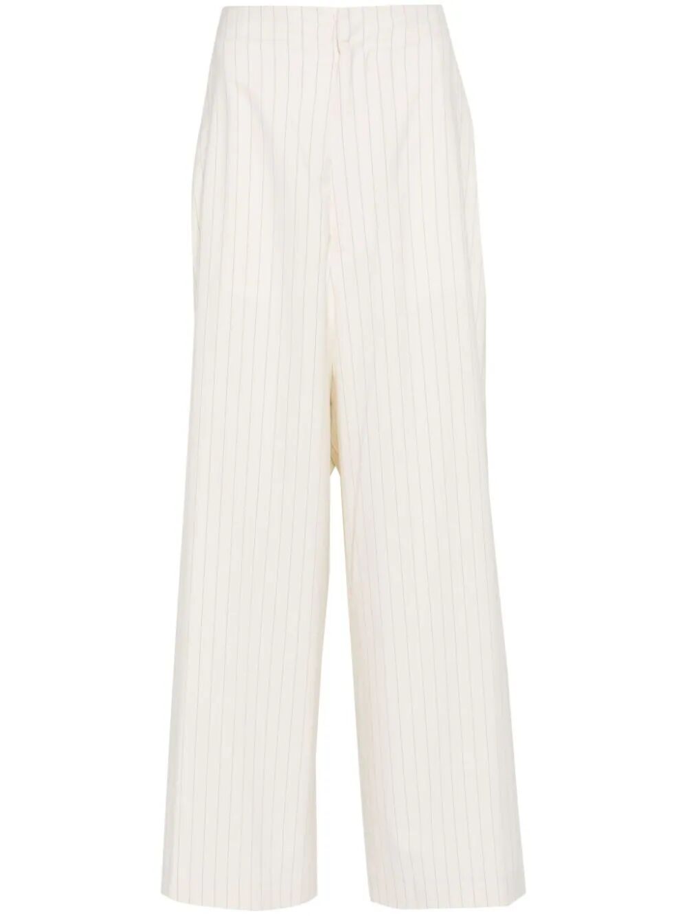 MM6 Maison Margiela-LOOSE FIT PINSTRIPE TROUSERS-S62KB0210M35081 001F