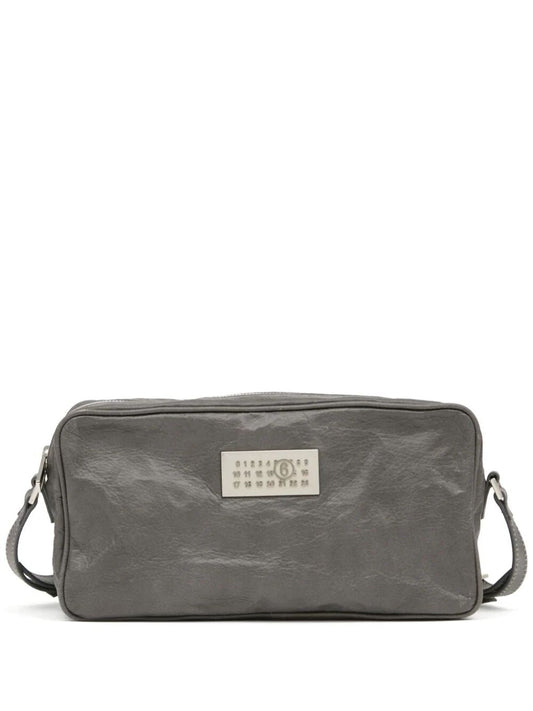 MM6 Maison Margiela-NUMERIC BAG SMALL - WORN OUT LEATHER-SB6WG0011P6705 T8013