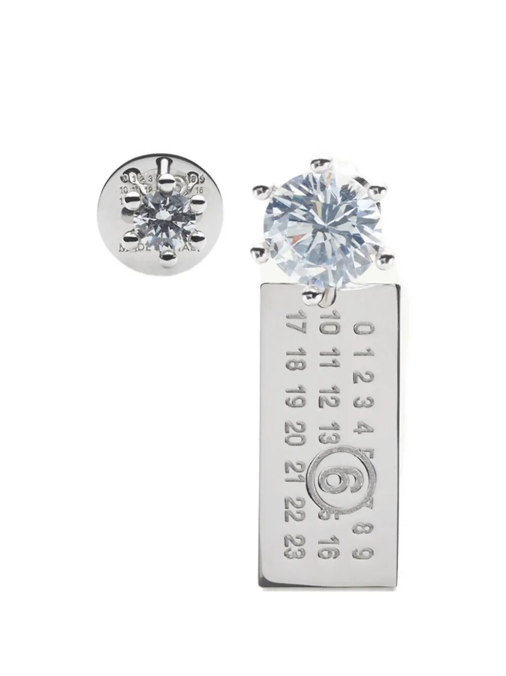 MM6 Maison Margiela-numeric-charm earrings-