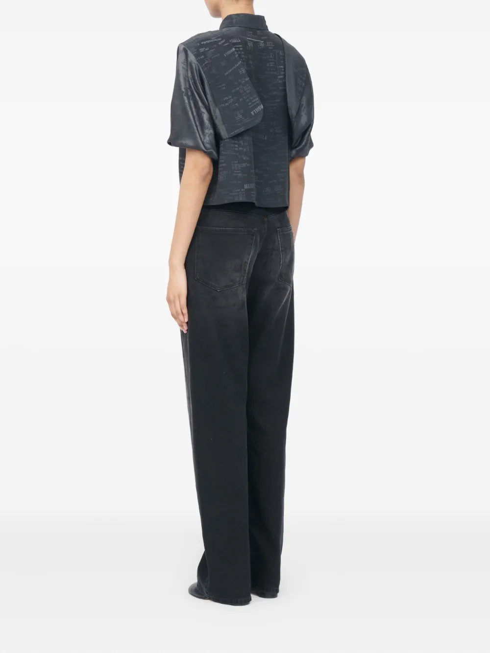 MM6 Maison Margiela-overlay short-sleeve shirt-