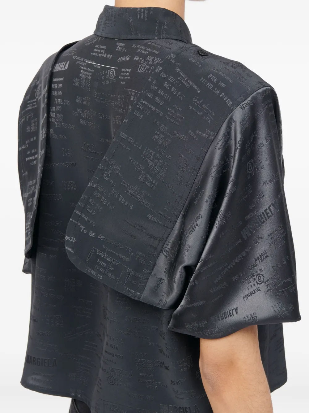 MM6 Maison Margiela-overlay short-sleeve shirt-
