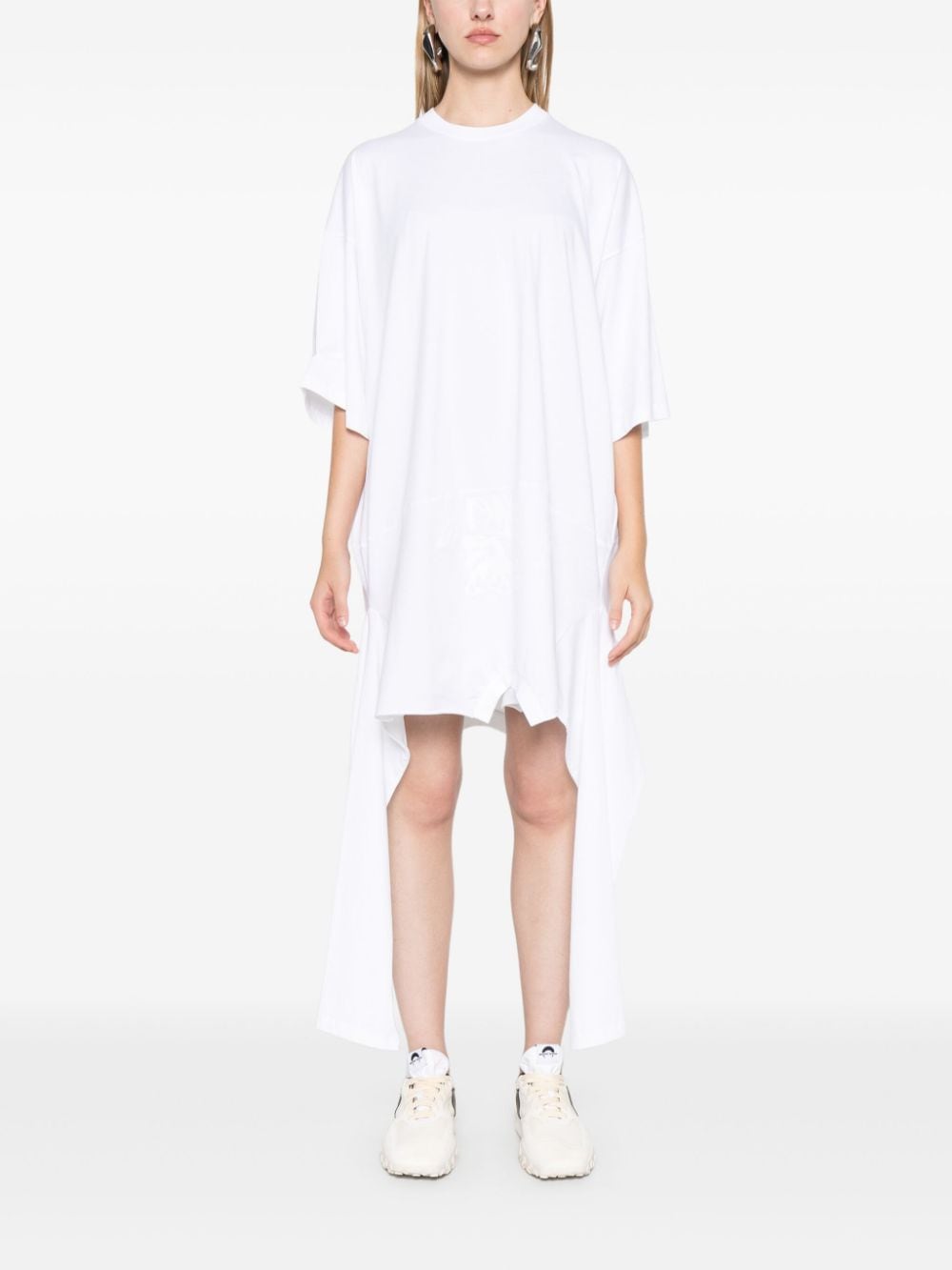 MM6 Maison Margiela-OVERSIZED ASYMMETRICAL T-SHIRT DRESS-