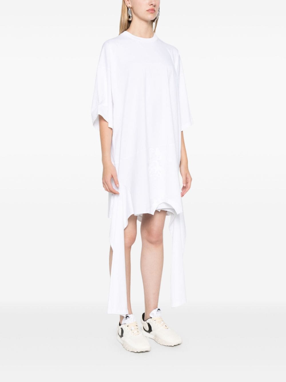 MM6 Maison Margiela-OVERSIZED ASYMMETRICAL T-SHIRT DRESS-