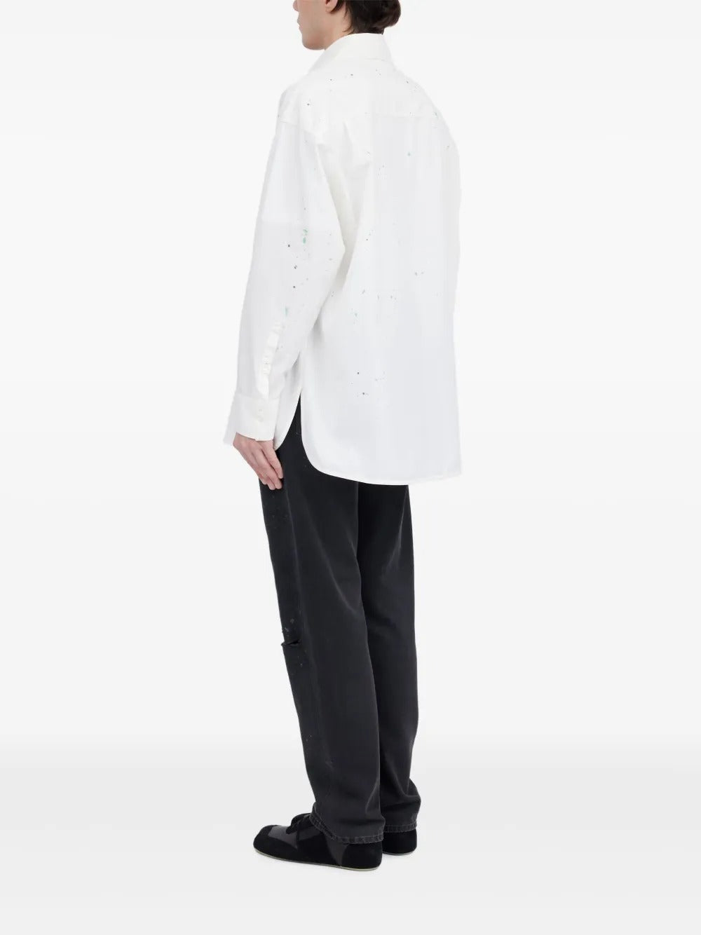 MM6 Maison Margiela-paint-splatter shirt-