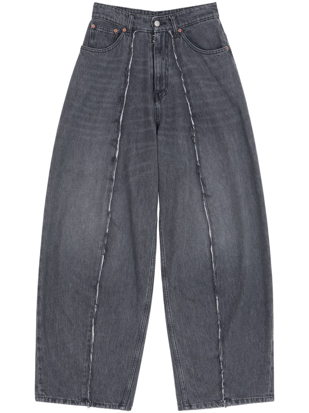 MM6 Maison Margiela-PLEATED 5 POCKETS DENIM TROUSERS-S52LA0230S30652 900