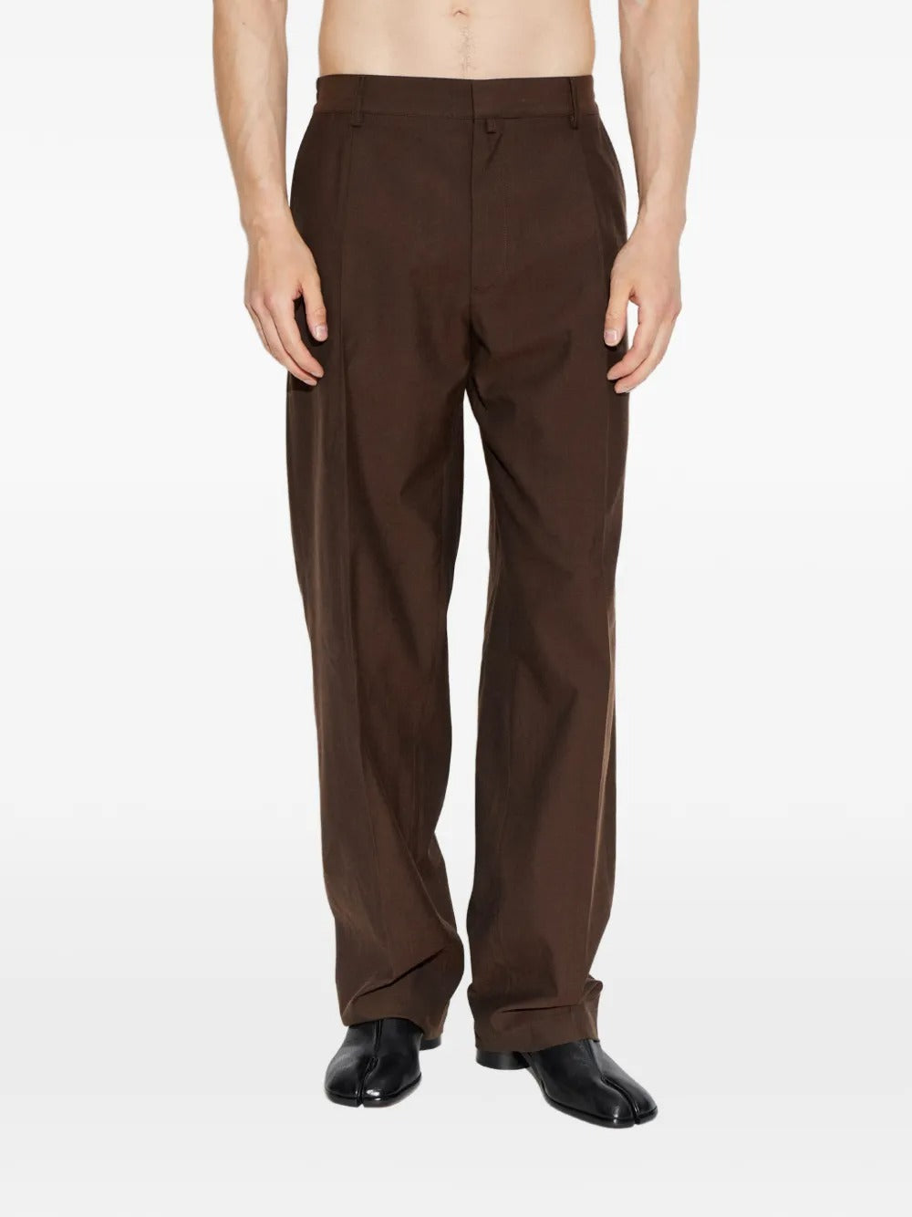 MM6 Maison Margiela-pleated waist trousers-