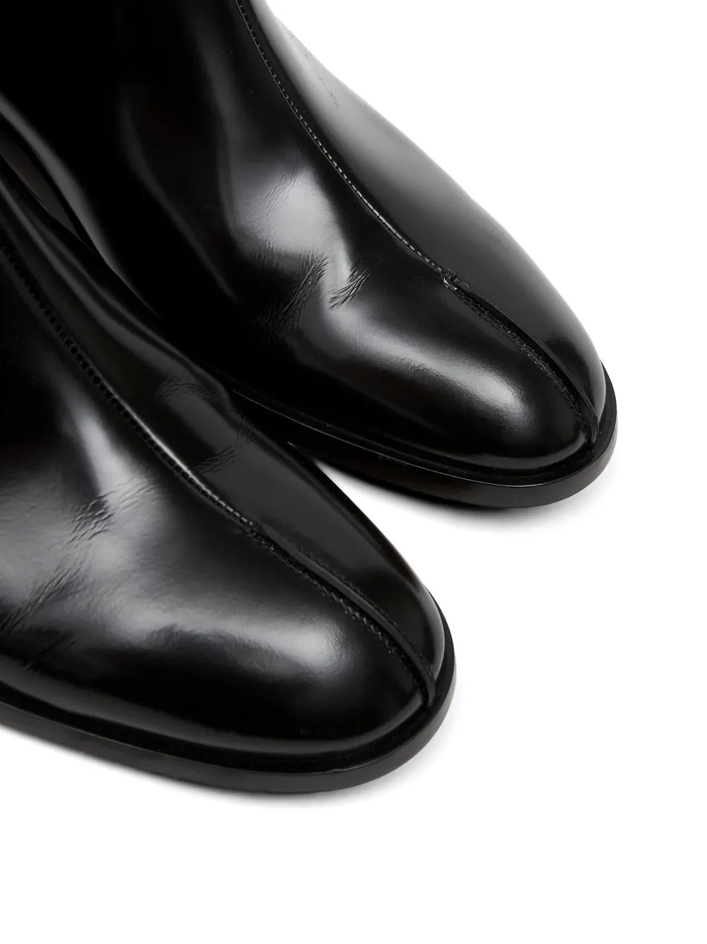 MM6 Maison Margiela-Shiny leather ankle boots-