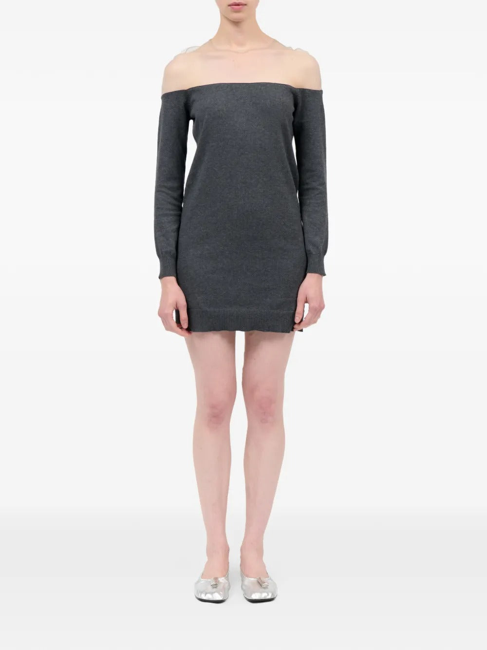 MM6 Maison Margiela-Short dress with long sleeves-