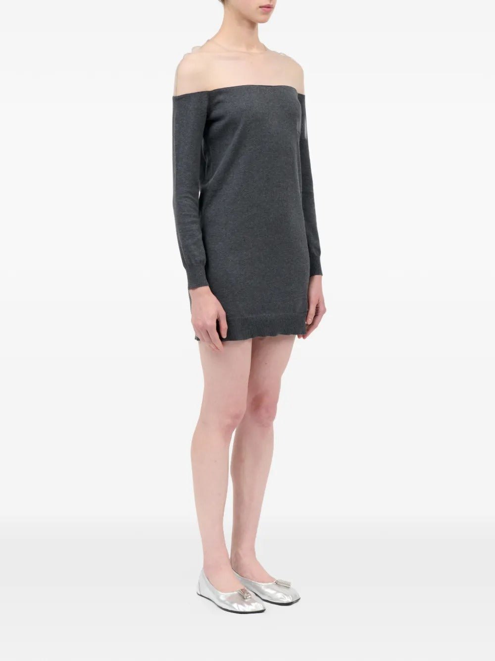MM6 Maison Margiela-Short dress with long sleeves-