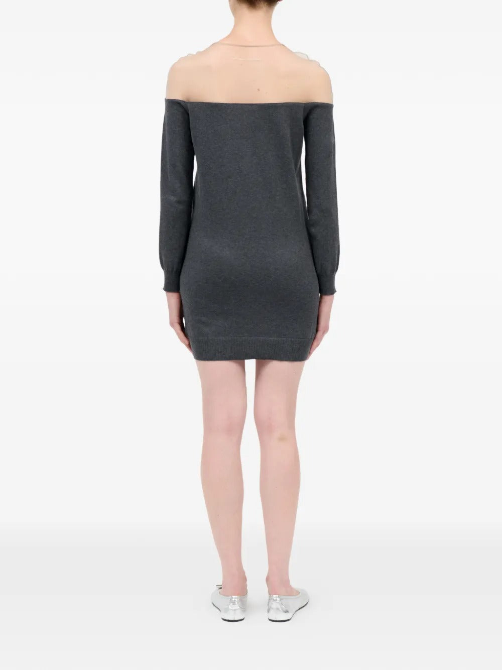 MM6 Maison Margiela-Short dress with long sleeves-