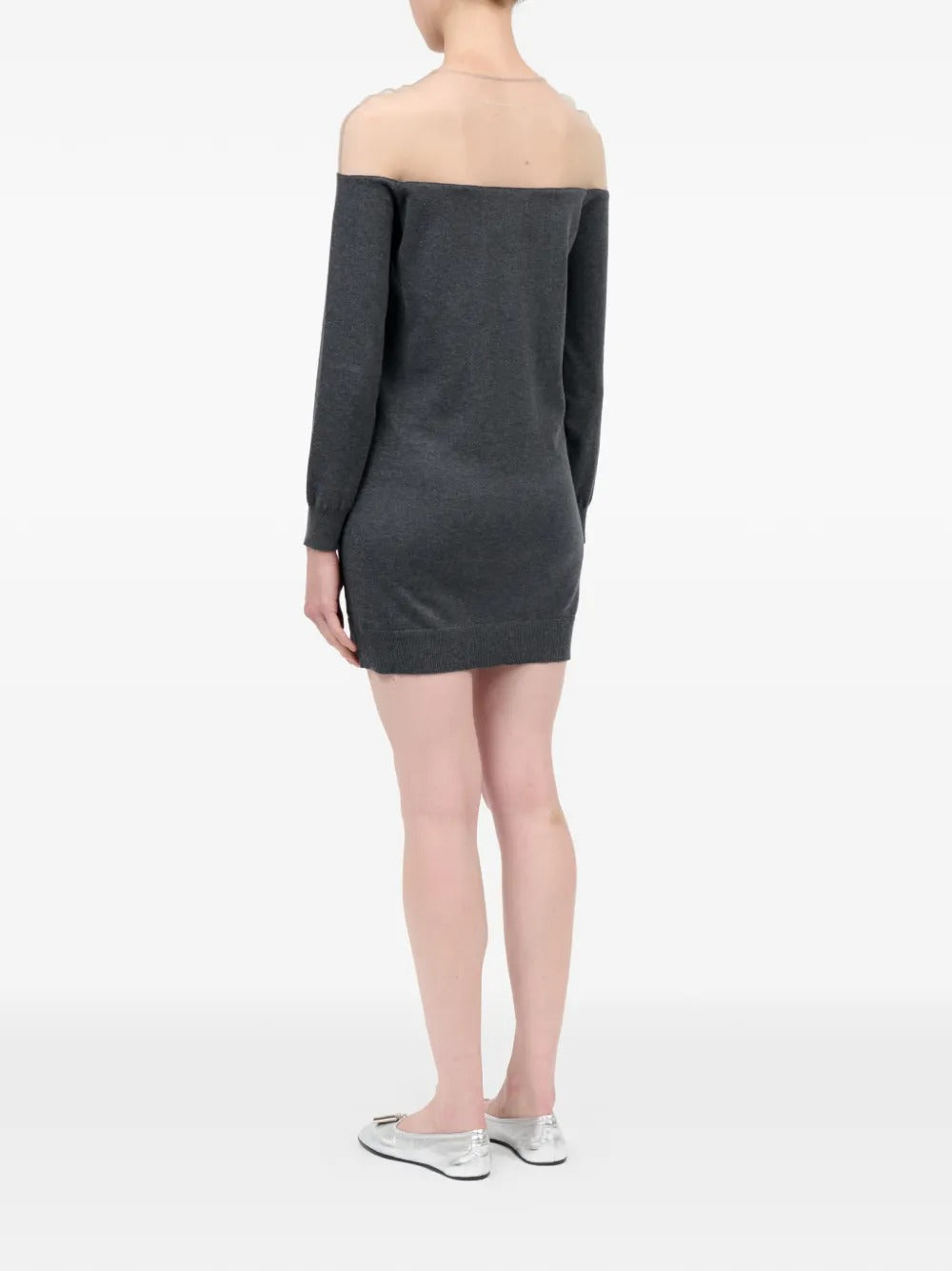 MM6 Maison Margiela-Short dress with long sleeves-