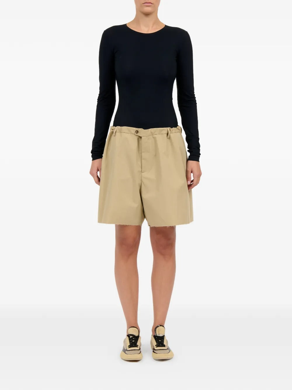 MM6 Maison Margiela-Shorts with fringes-