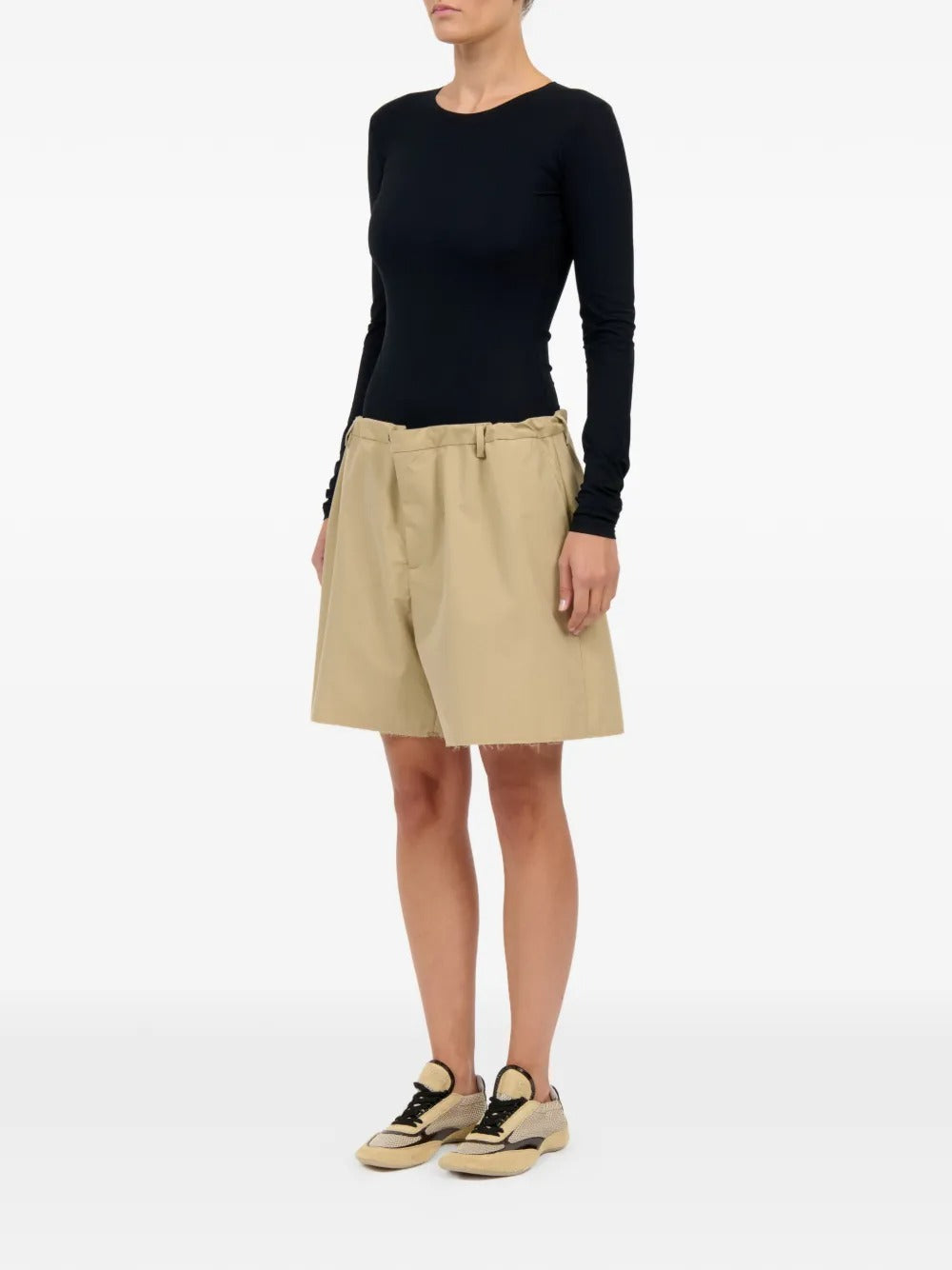 MM6 Maison Margiela-Shorts with fringes-