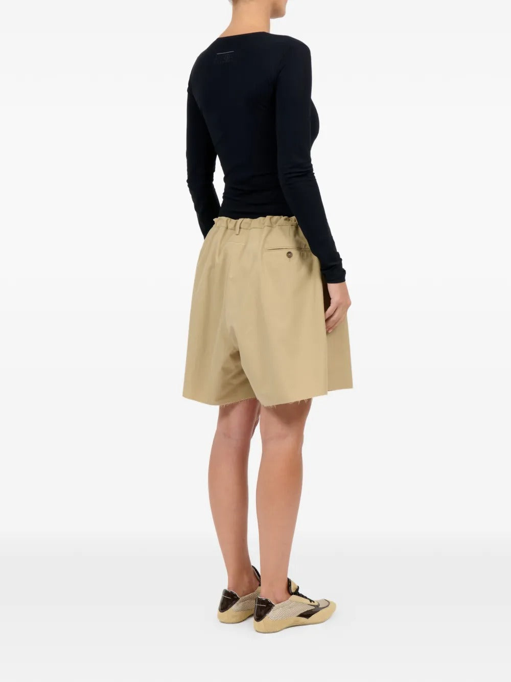 MM6 Maison Margiela-Shorts with fringes-