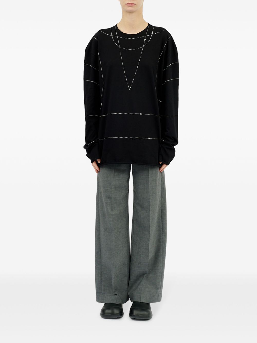 MM6 Maison Margiela-TAILOR CHALK L/S TOP-