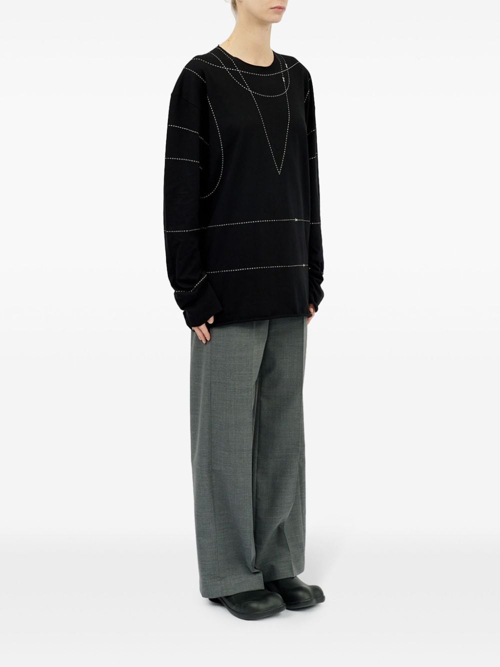 MM6 Maison Margiela-TAILOR CHALK L/S TOP-