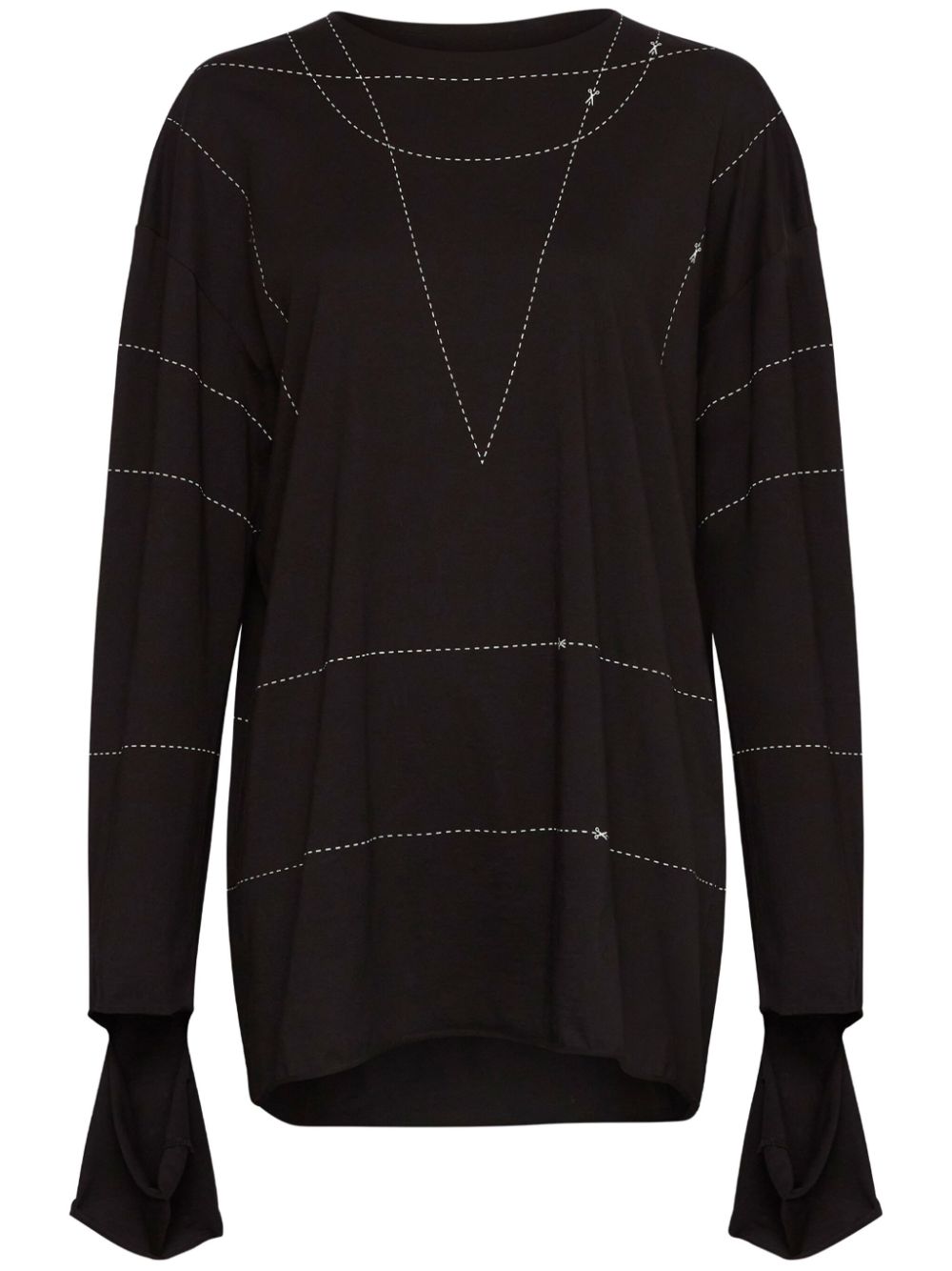 MM6 Maison Margiela-TAILOR CHALK L/S TOP-