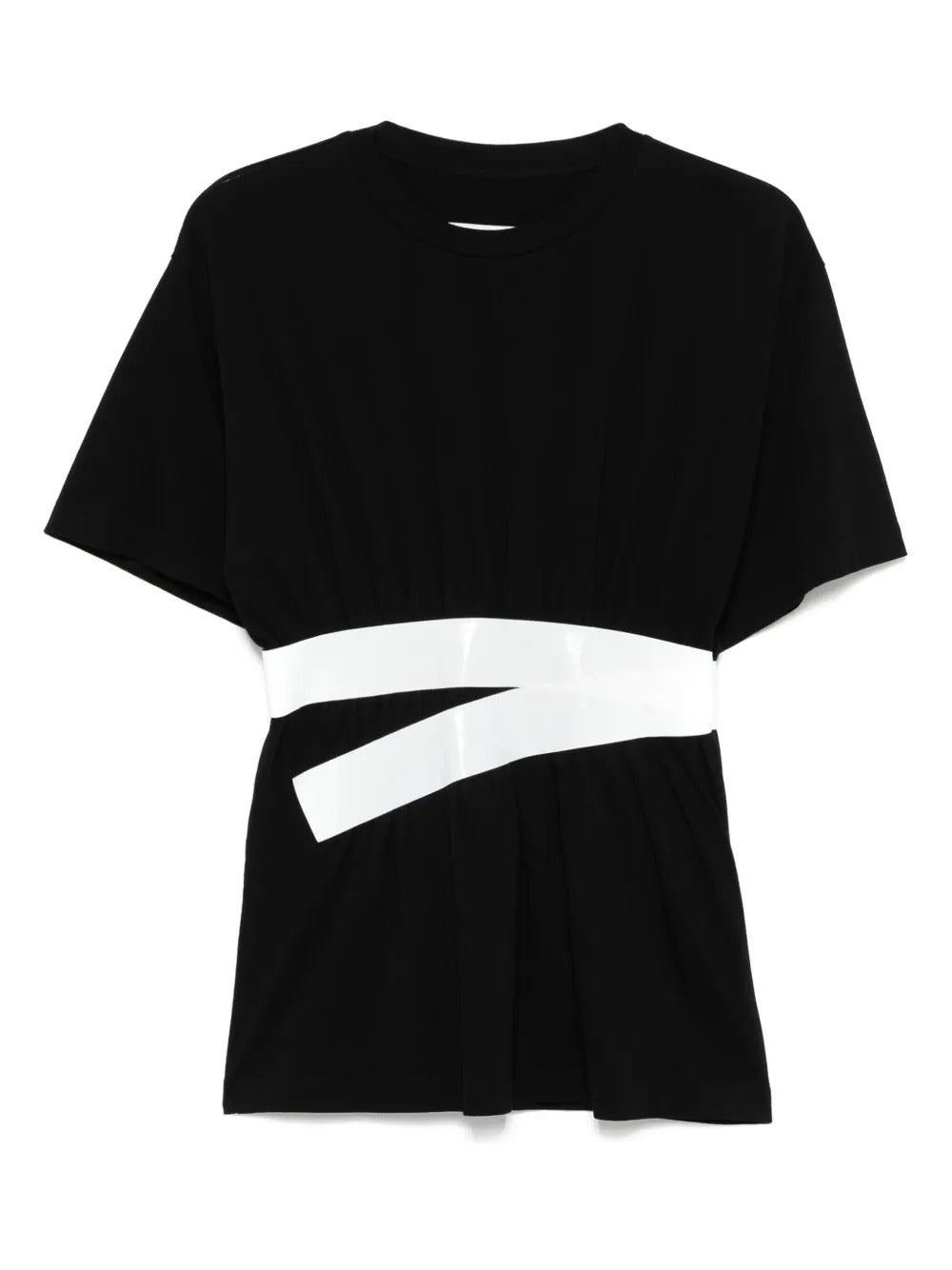 MM6 Maison Margiela-tape-embellished T-shirt-