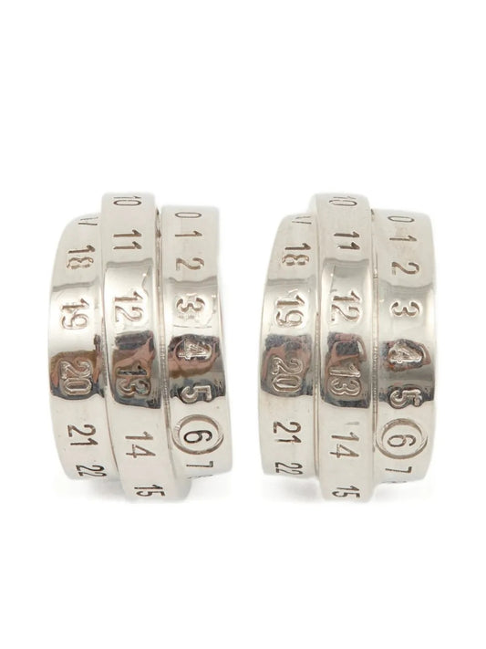 MM6 Maison Margiela-Triple logo earrings-