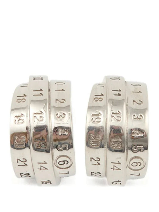 Triple logo earrings