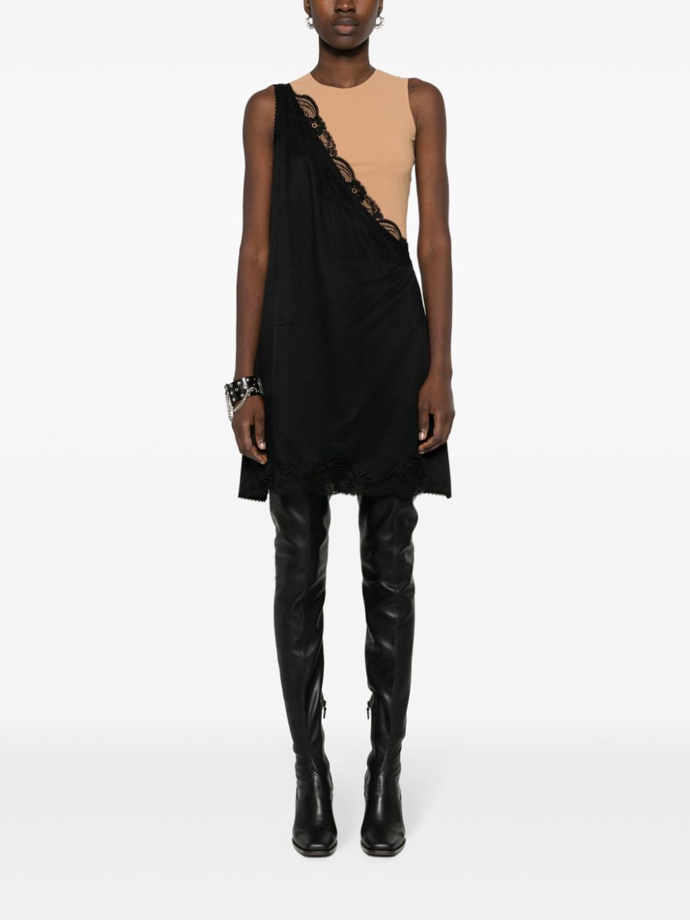 MM6 Maison Margiela-TWO TONE SLEEVELESS Midi Dress-