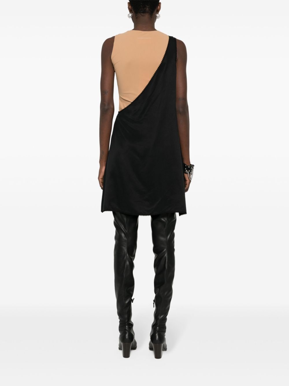 MM6 Maison Margiela-TWO TONE SLEEVELESS Midi Dress-