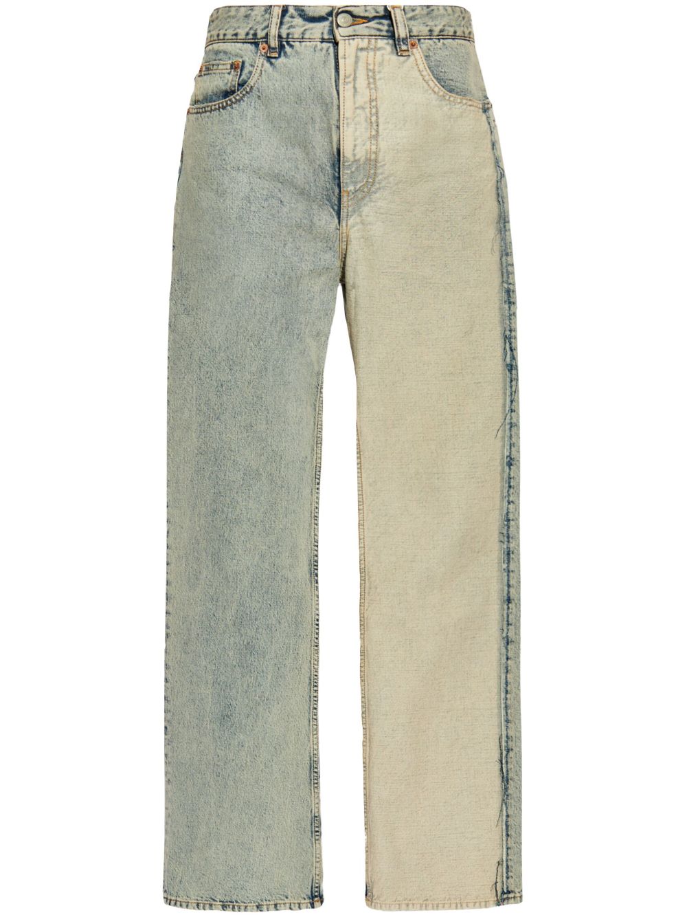 MM6 Maison Margiela-WIDE LEG 5 POCKETS DENIM TROUSERS-