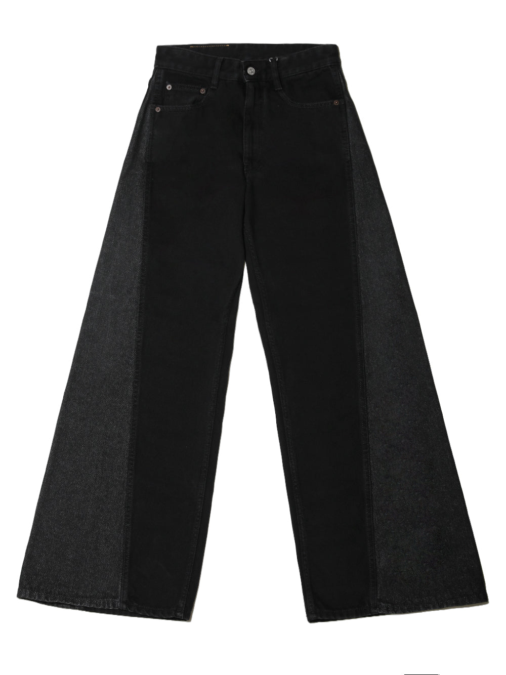 MM6 Maison Margiela-WIDE LEG 5 POCKETS DENIM TROUSERS-