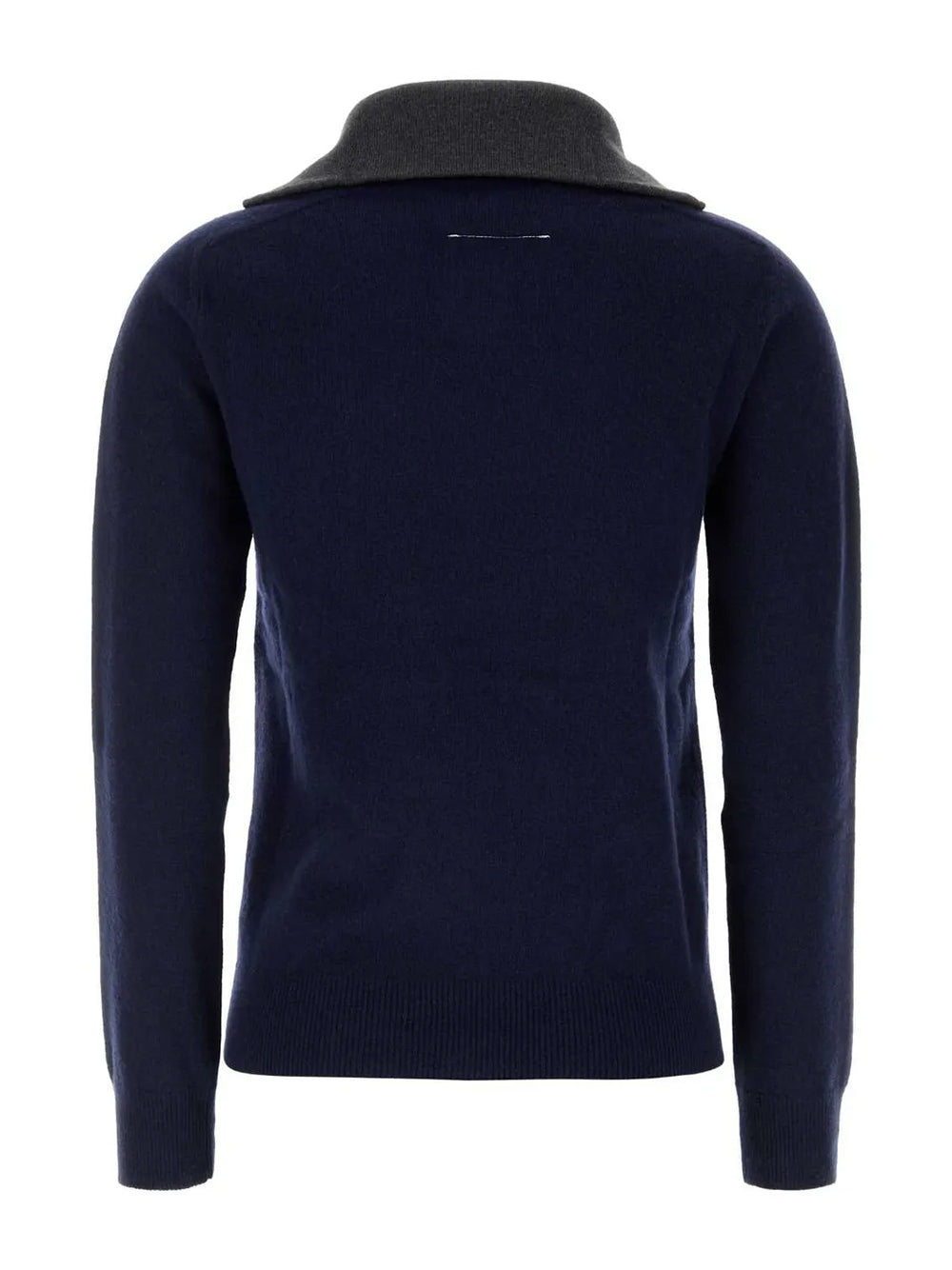 MM6 Maison Margiela-zip-neck knitted sweater-