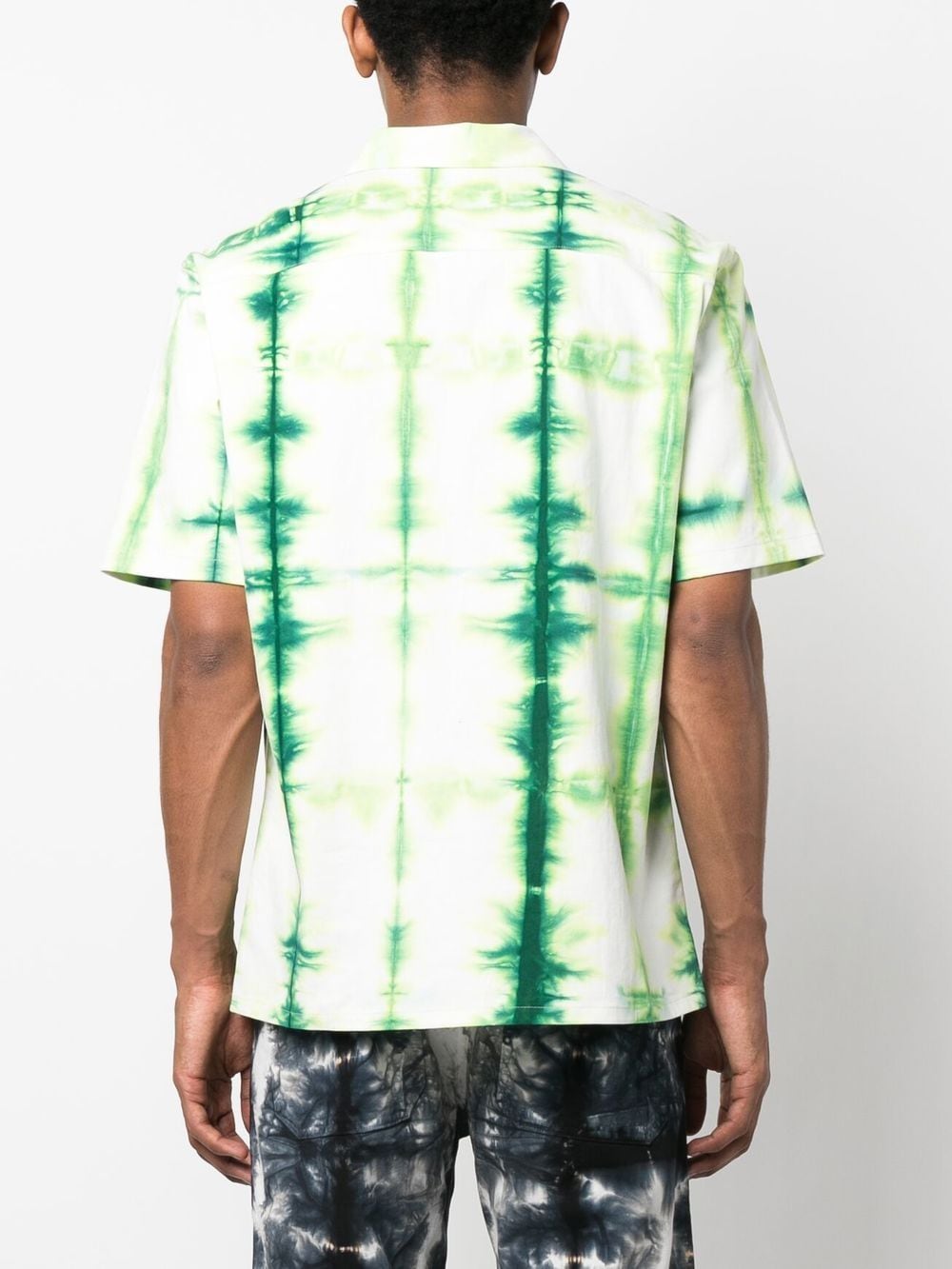 NAHMIAS-Tye Dye S/S Button Down-SS23W1SH4321 GREEN TYE DYE