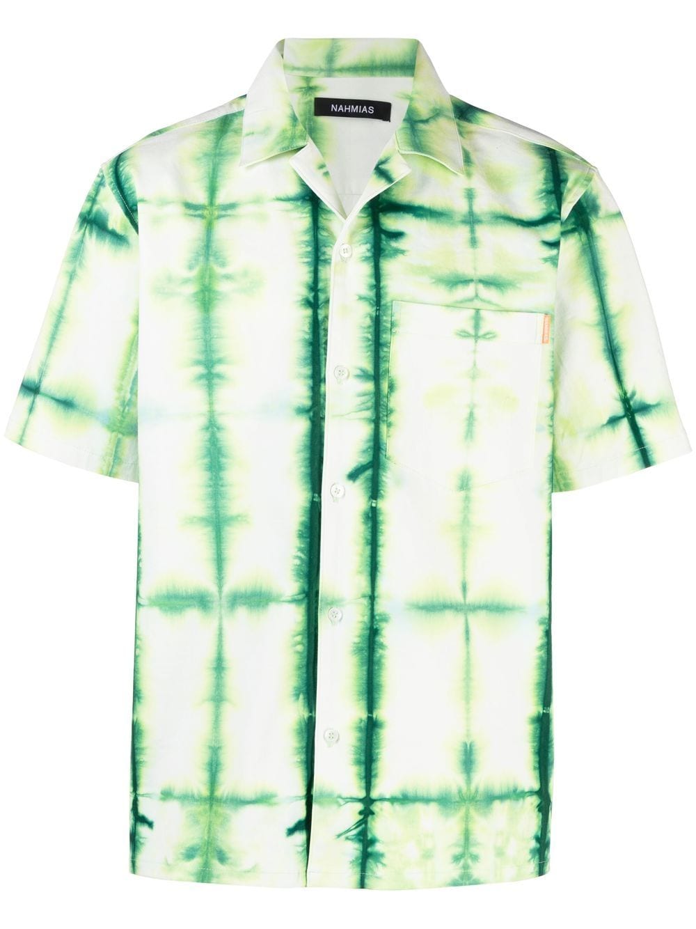 NAHMIAS-Tye Dye S/S Button Down-SS23W1SH4321 GREEN TYE DYE